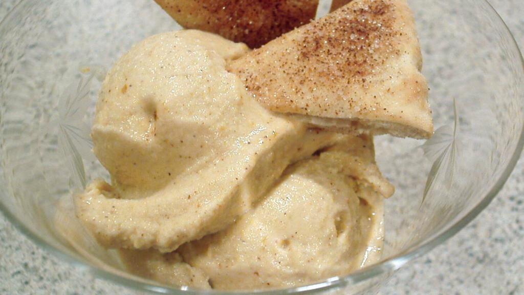 Pumpkin Ice Cream With Spiced Pita Chips Recipe