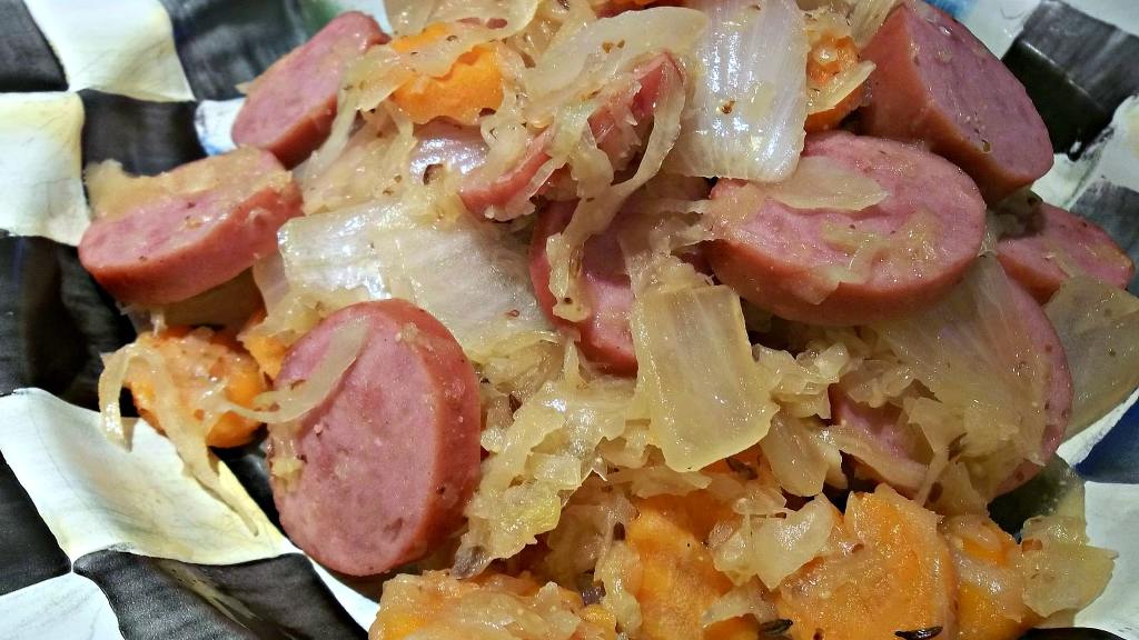 Yet Another Turkey Sausage and Kraut Skillet Recipe