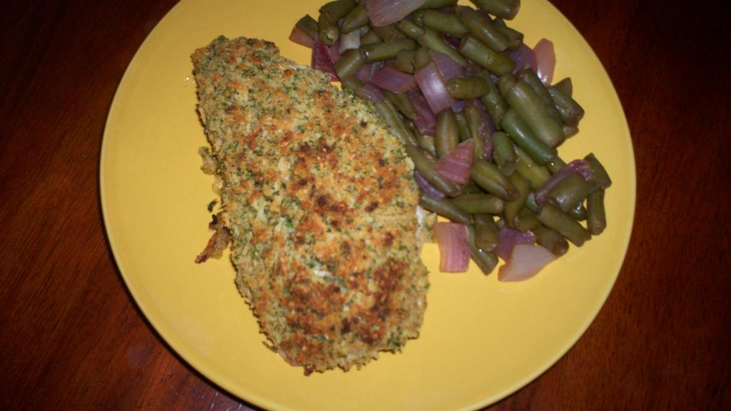 Salmon With Parmesan, Garlic and Herb Crust- Use Chicken or Pork created by Debbwl