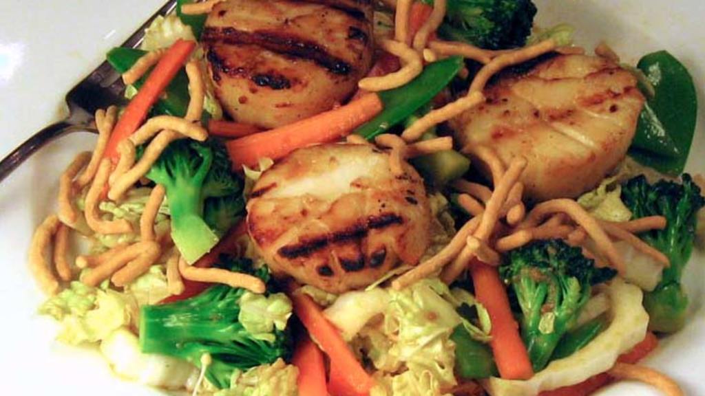 Grilled Scallop Teriyaki Salad Recipe