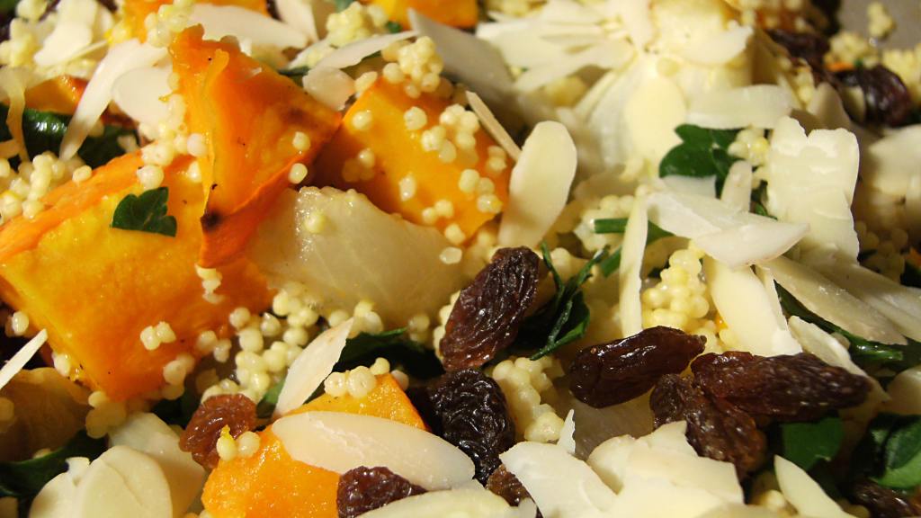 Couscous With Roast Pumpkin, Raisins and Almonds Recipe