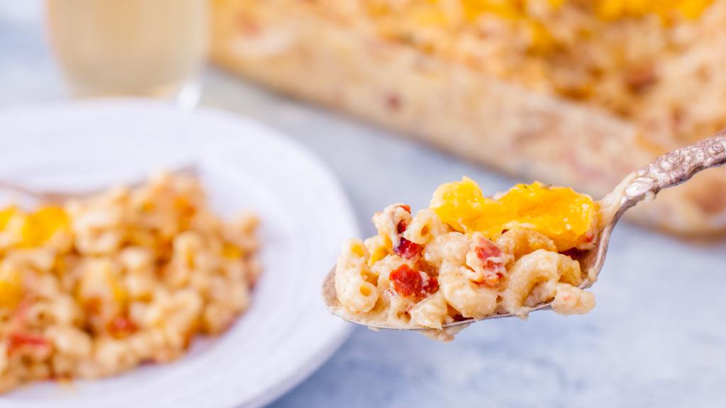 Baked Macaroni and Cheese With Bacon created by DianaEatingRichly