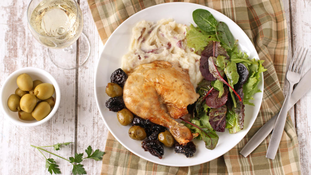 Roasted Chicken With Olives and Prunes (Chicken Marbella) Recipe