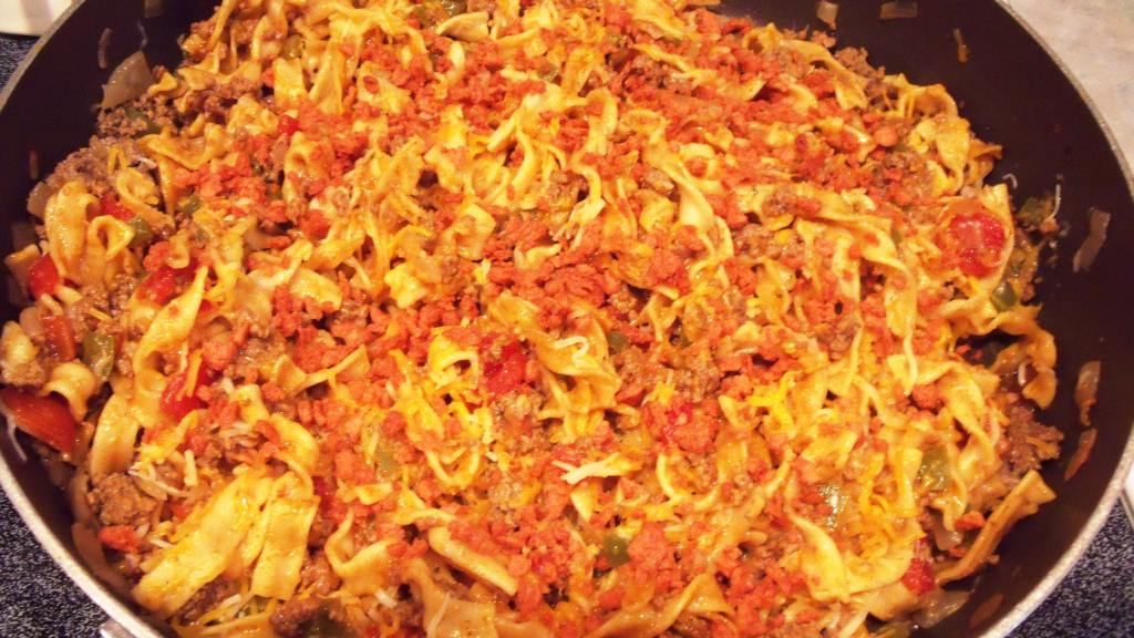 Spanish Noodles and Ground Beef Recipe