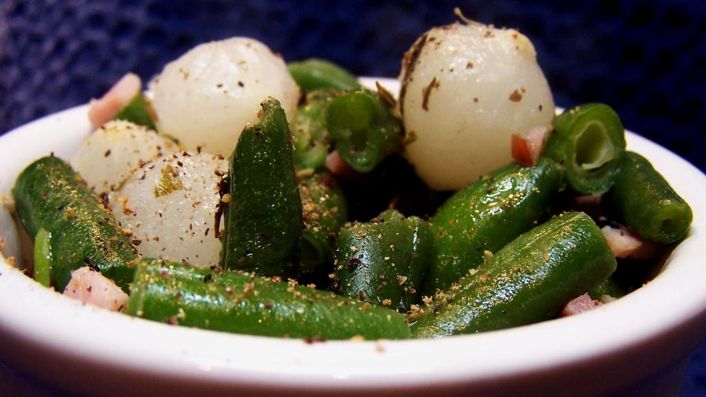 Green Beans and Pearl Onions Recipe
