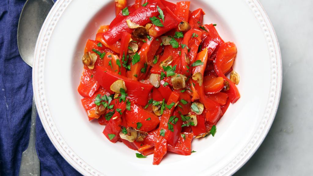 Roasted Red Bell Peppers With Sherry Vinegar Recipe