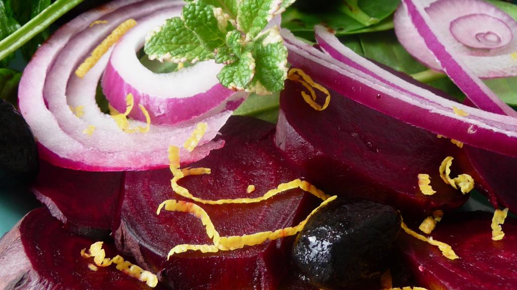 Beet Salad With Lemon, Cilantro and Mint Recipe