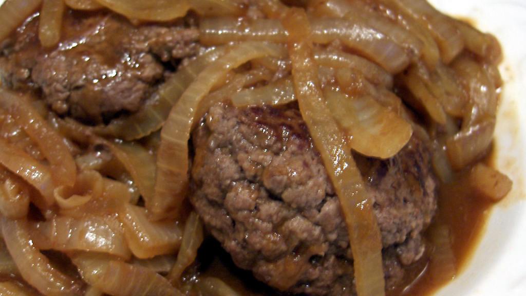 Smothered Ground Sirloin Steak with Adobo Gravy Recipe
