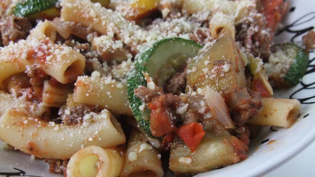 Eggplant Zucchini Bolognese created by Columbus Foodie