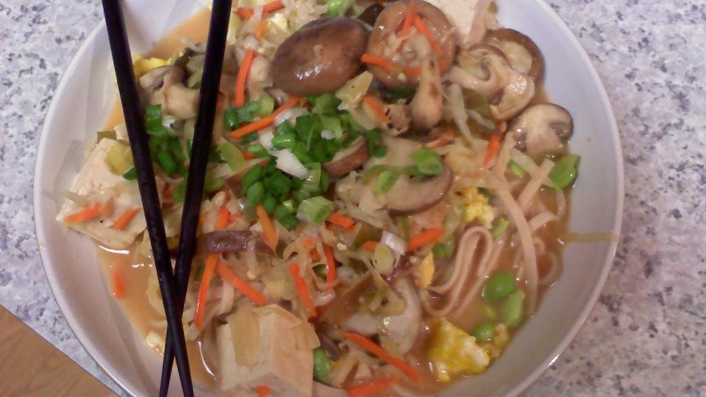 Spicy Tofu Udon Noodle Bowl Recipe