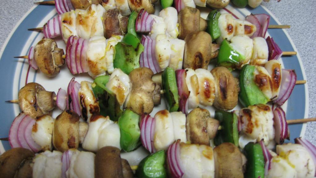 Garlic Scallop Kebabs Recipe