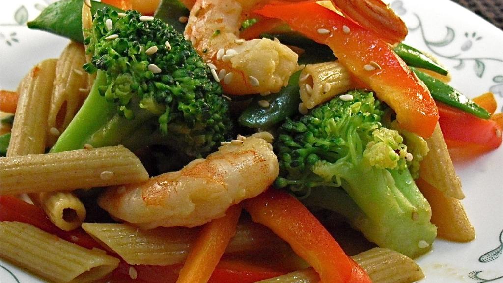 Shrimp Pasta Salad With Asian Dressing Recipe