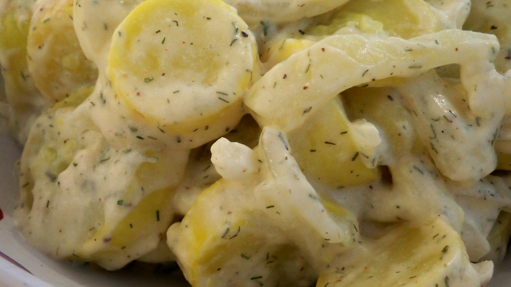 Summer Squash With Sour Cream Recipe