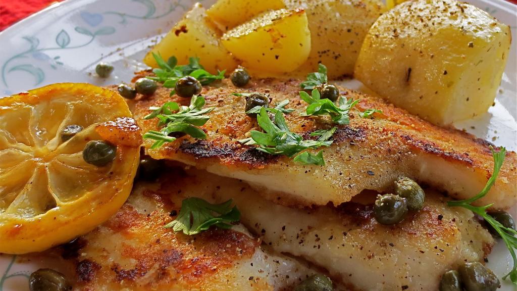 Fish Fillets With Lemon and Caper Sauce Recipe