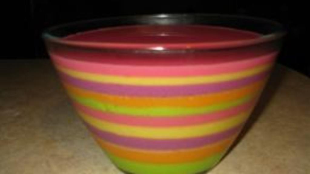 Striped Jello Dessert Recipe