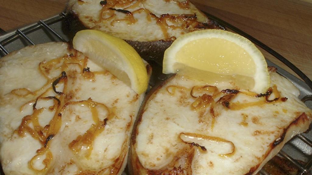 Worcestershire Broiled Halibut Steaks Recipe