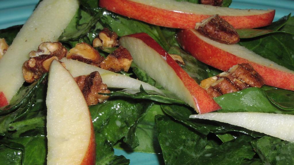 Spinach and Green Apple Salad, Diabetic Recipe
