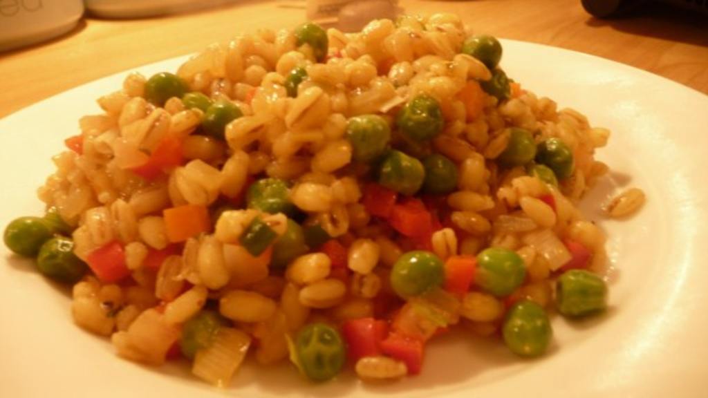 Lemony Vegetable Barley Pilaf Recipe
