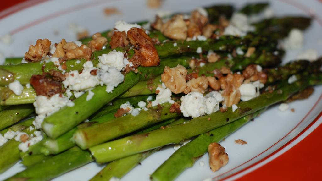 Roasted Asparagus W/ Blue Cheese & Toasted Walnuts Recipe