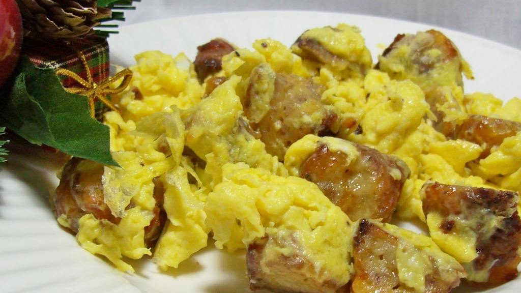 Sausage and Cheese Balls Breakfast Scramble Recipe