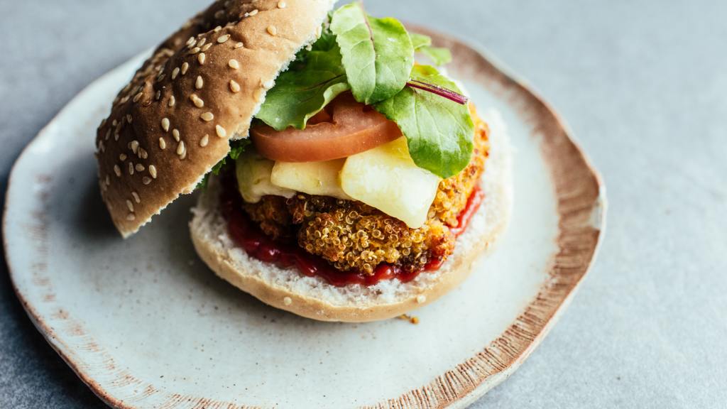 Roasted Butternut SquashQuinoa Veggie Burger Recipe