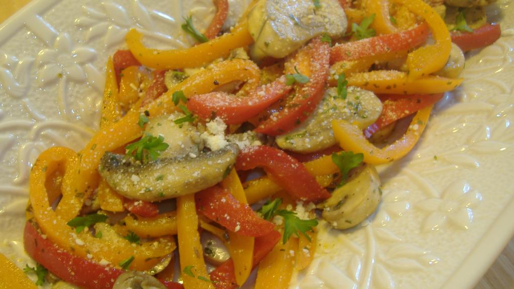 Cooked Bell Peppers & Mushrooms Recipe