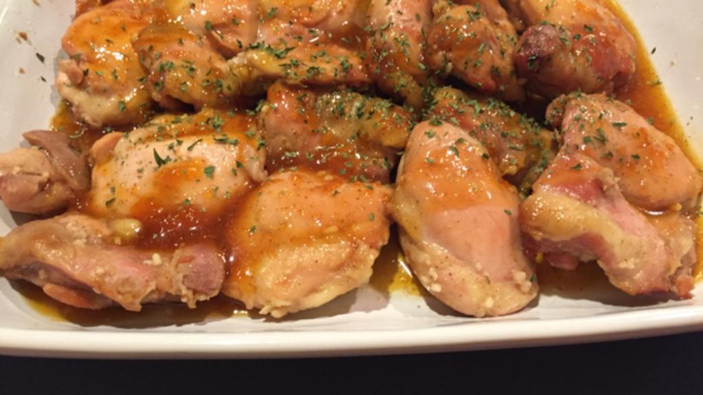 Marinated Chicken Thighs With Tangy Apricot Glaze Recipe
