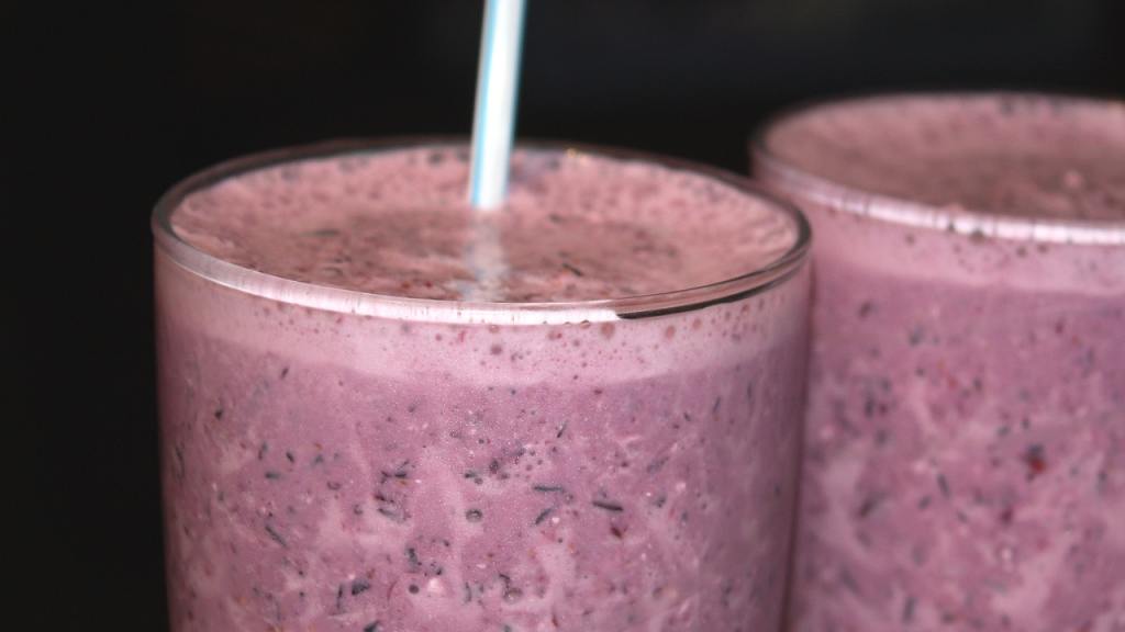 Blueberry Cherry Cheesecake Smoothie created by Jubes