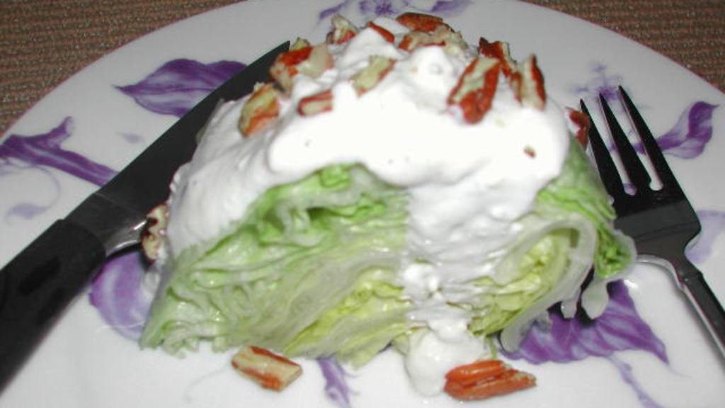 Iceberg Lettuce With Blue Cheese Dressing Recipe