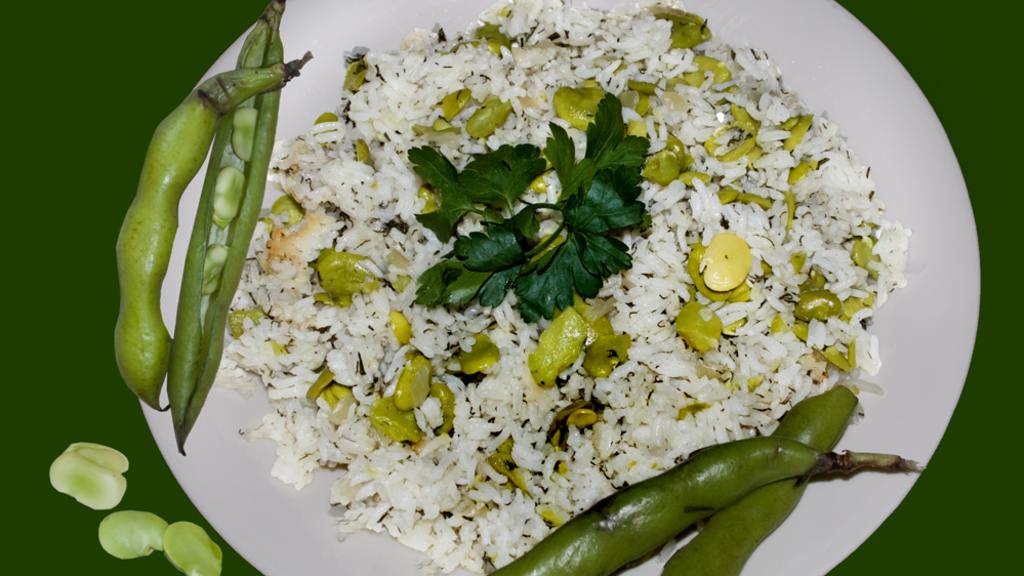 Iraqi Layered Fresh Fava Bean/Broad Beans & Rice Recipe - Food.com