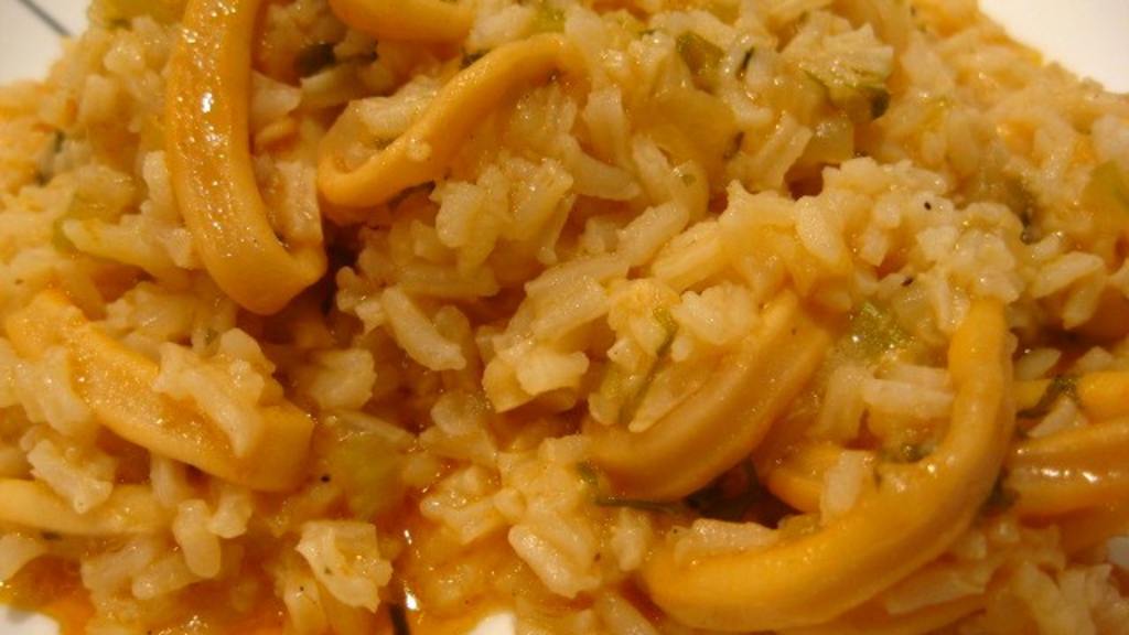 Kalamaria Pilafi ( Squid Pilaf) Recipe