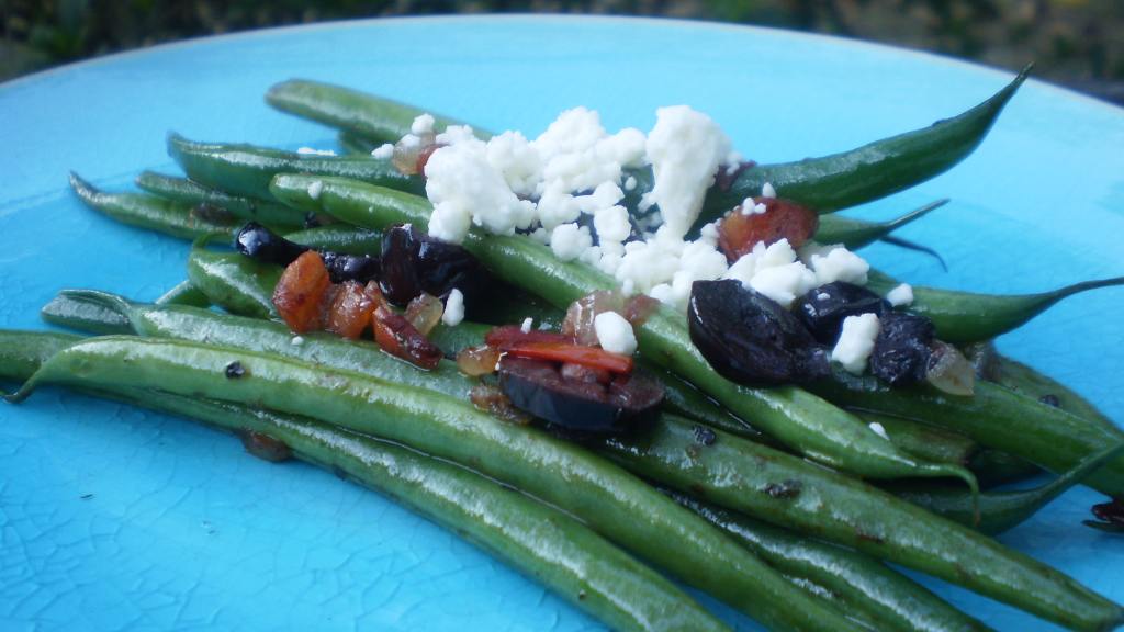 Greek Style Green Beans With Tomatoes and Feta Cheese Recipe