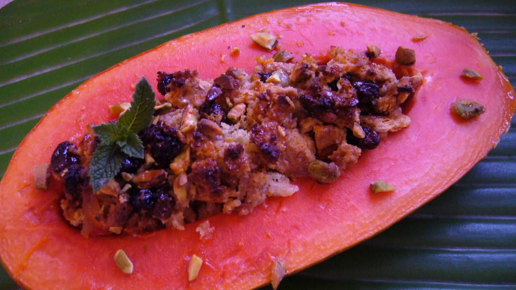 Malaysian Baked Papaya With Ginger Recipe