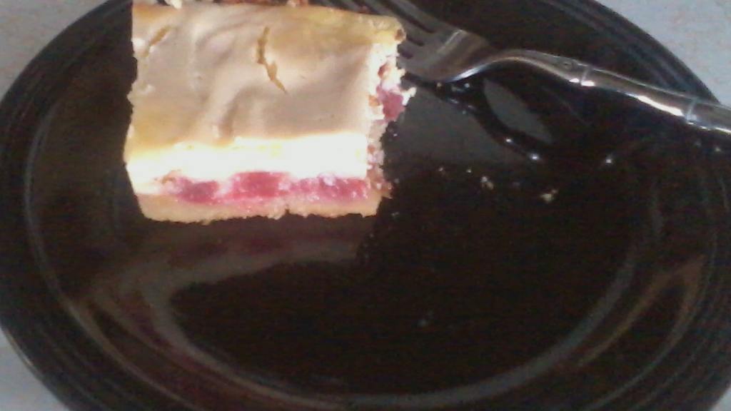 Rhubarb Cream Cheese Bars Recipe