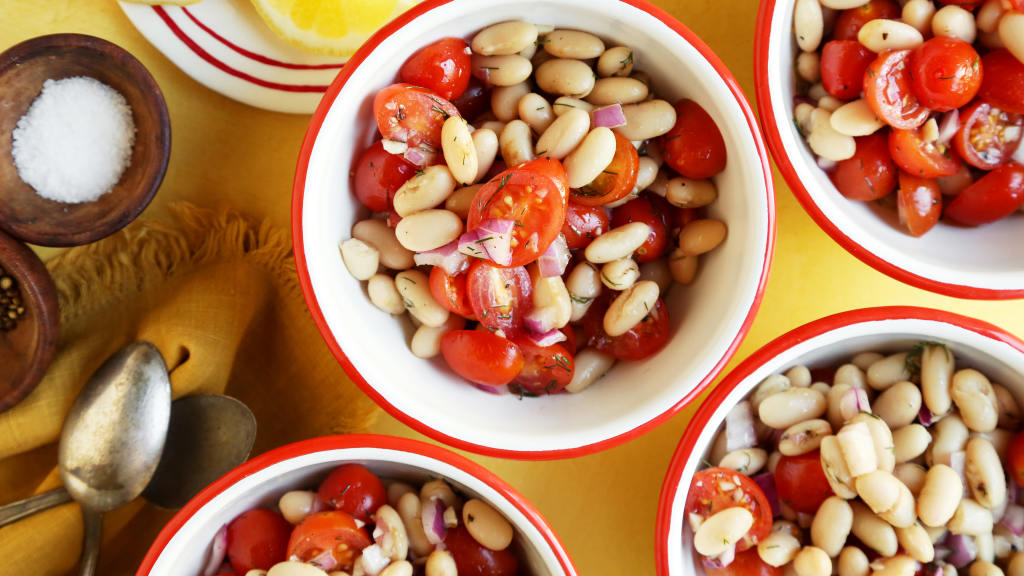 Dilled White Bean and Grape Tomato Salad Recipe