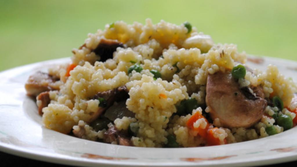 Lemon Couscous With Peas and Carrots Recipe