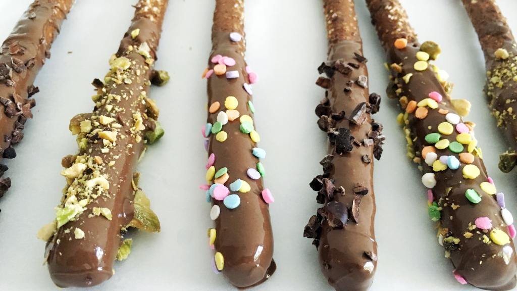 Crazy Dipped Pretzels and Chips created by Hannah Petertil 