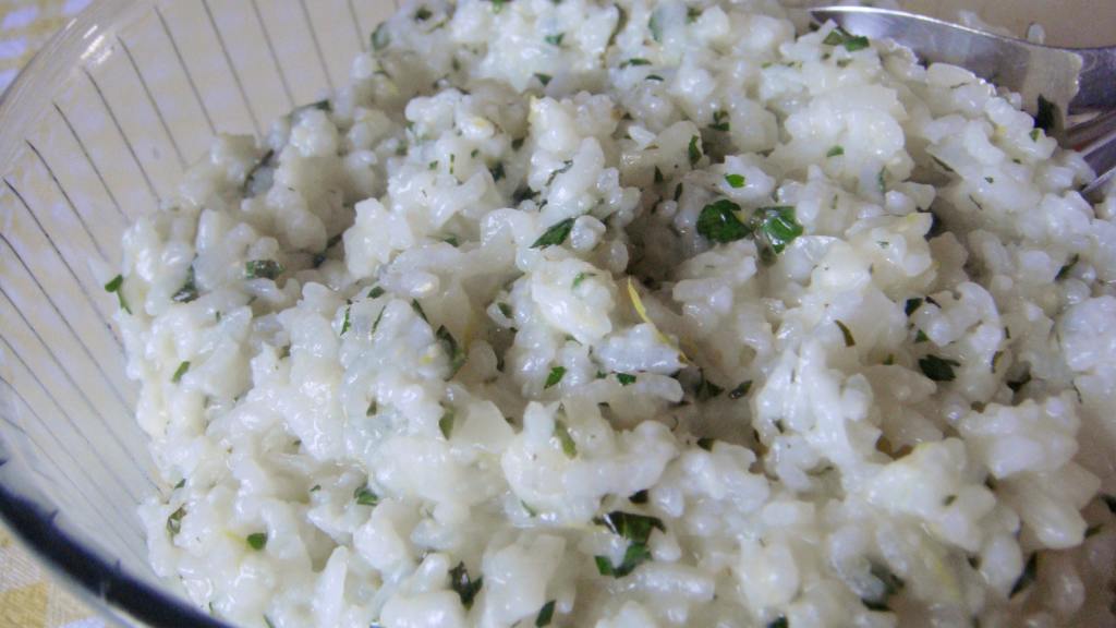 Creamy Rice With Lemon, Herbs, and Parmesan created by Lori Mama