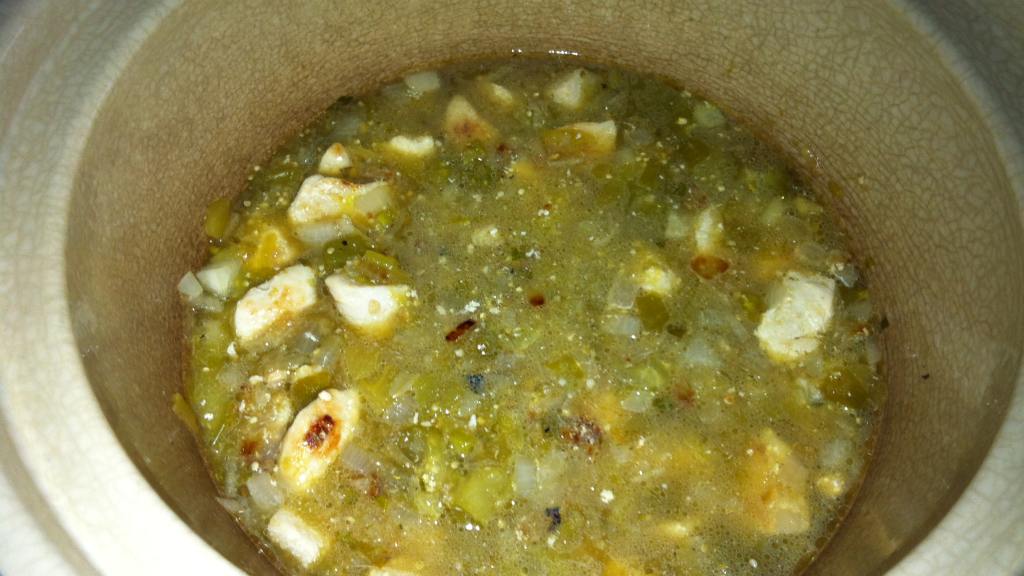 White Crock Pot Chili (With Tomatillo) Recipe