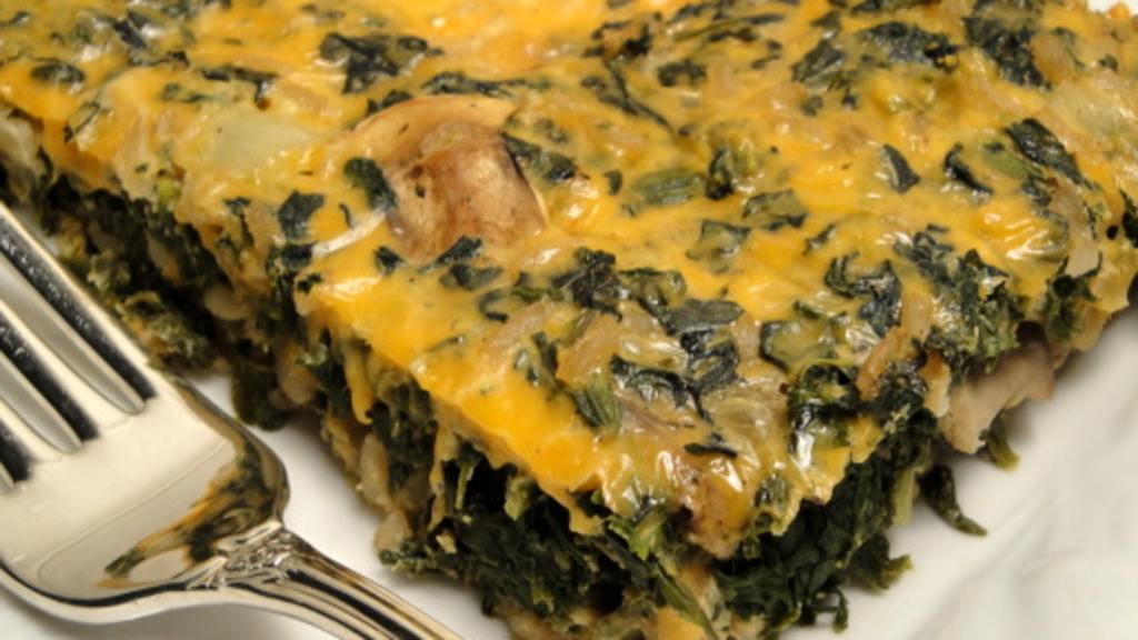 Brown Rice and Spinach Casserole created by Debbwl