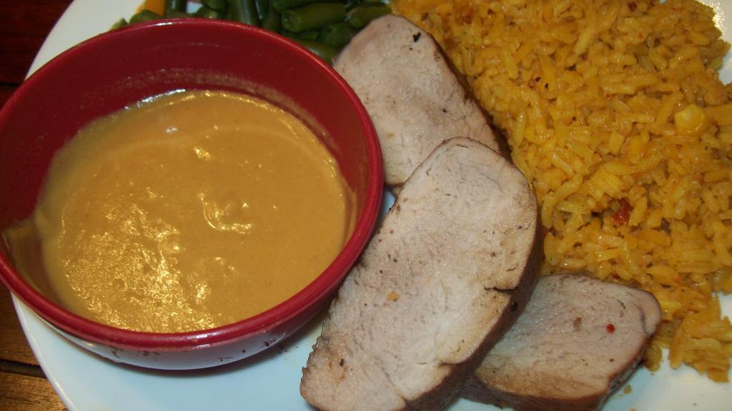 Glazed Pork Tenderloin With Spicy Mustard Dipping Sauce Recipe