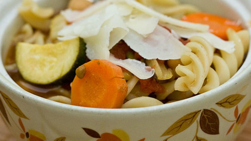 Slow Cooker Minestrone Soup created by Mommie Cooks