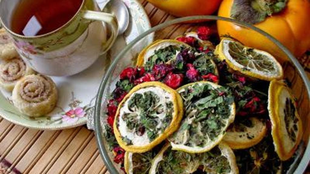 Homemade Dried Fruit and Herb Tea Recipe