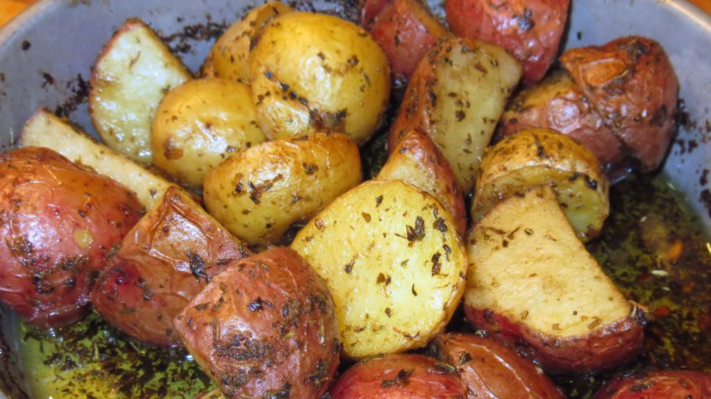 Oven Roast Greek Potatoes Recipe