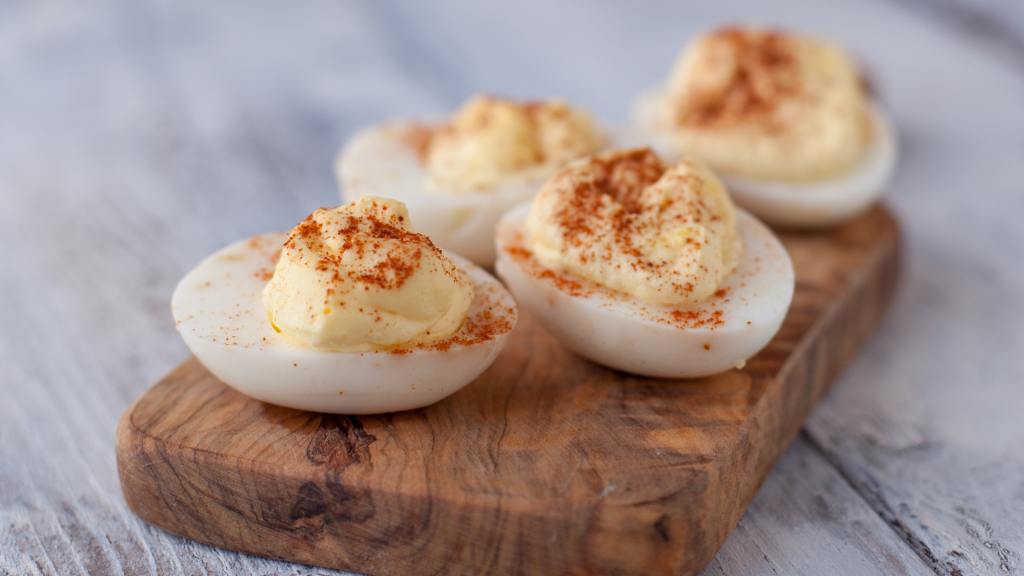 Mom & Dad Deviled Eggs created by DianaEatingRichly