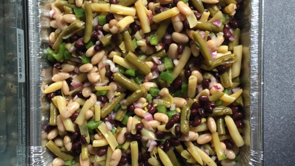 Three Bean Salad with Red Onion Recipe