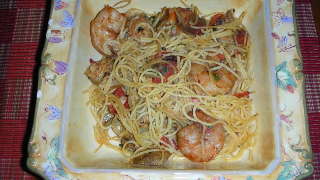 Capellini Al Gamberetti (Angel Hair Pasta With Shrimp) Recipe
