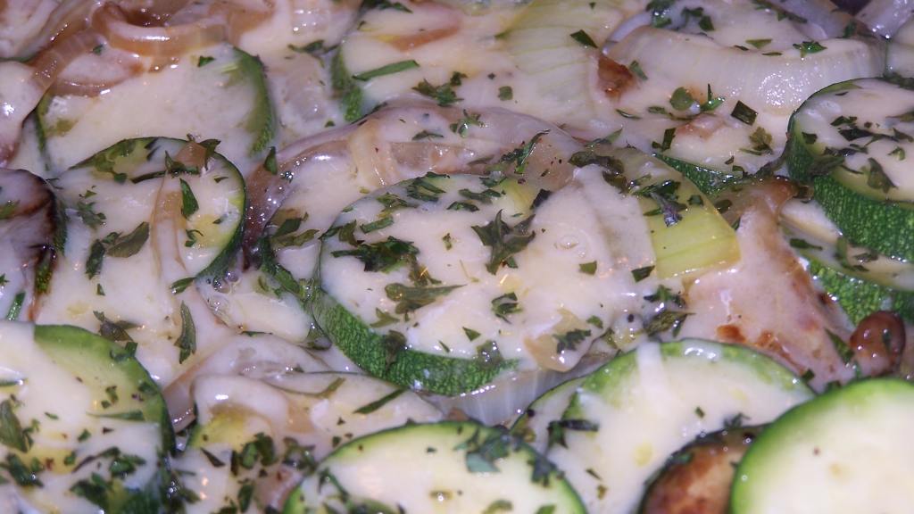 Sautéed Zucchini With Gruyere created by Chef Jean