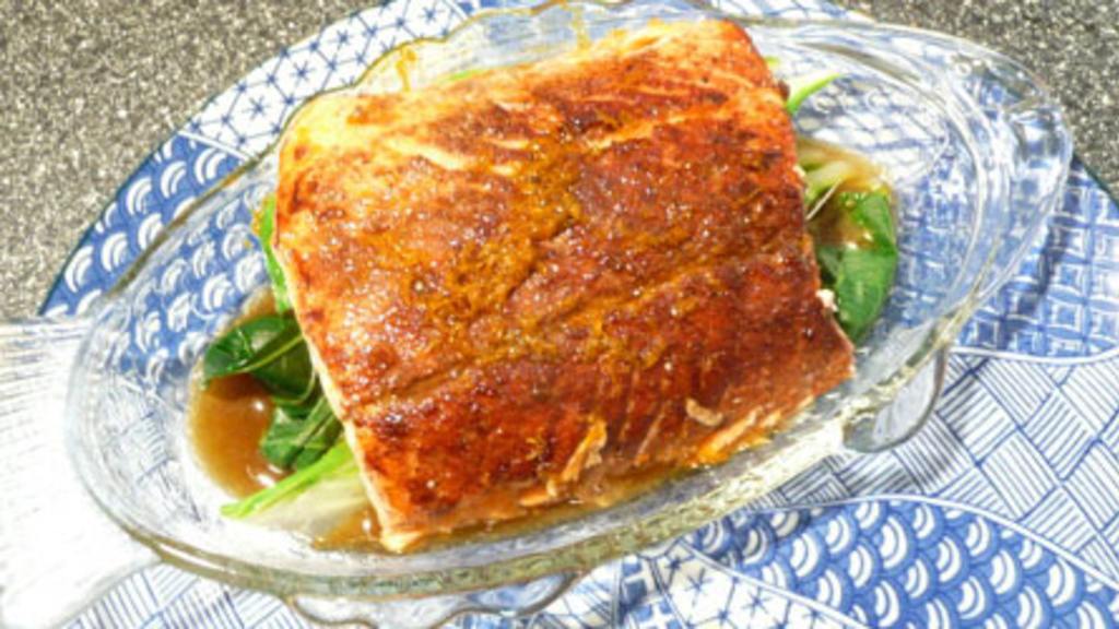 Chinese Five Spice Salmon With Ginger Broth Recipe