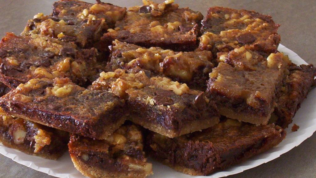 Chocolate Walnut Pie Bars Recipe
